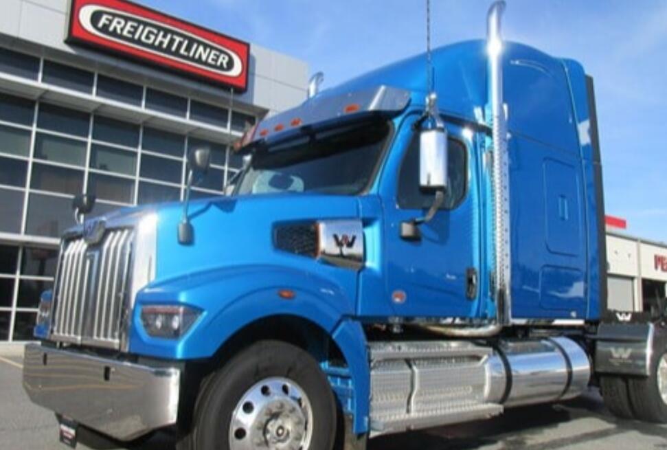 A Western Star truck parked outside of Villa Rica.