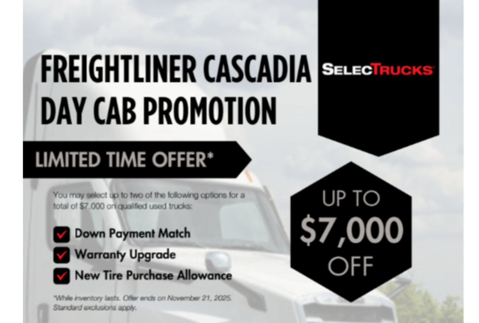 Save Up to $7,000 on Your Next Freightliner Cascadia